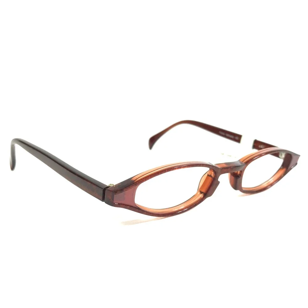 ogi Petite Eyeglasses Frames MOD. A7053 COL. 171 Brown Oval Full Rim 44-20-140